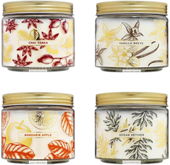 4 12ounce Soy Blend Luxury Candles