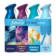 Air Effects Air Freshener Spray, Mixed Scent, 4pk