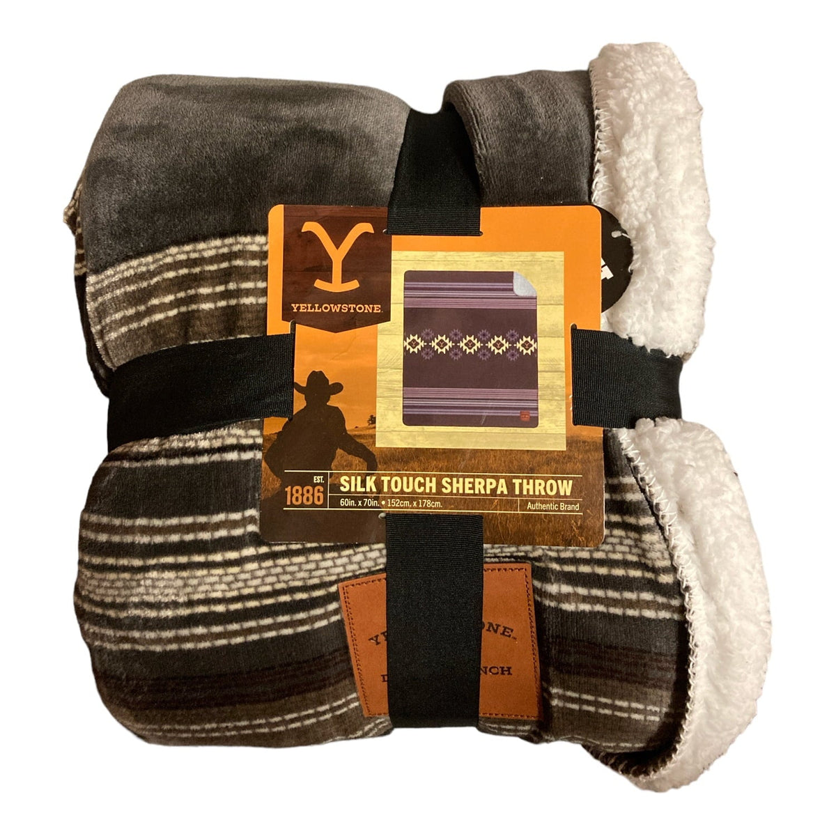 Silk Touch Sherpa Throw Montana Tribal ITM: 2005063