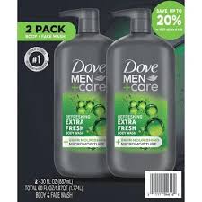 Dove Men+Care Body and Face Wash, Extra Fresh