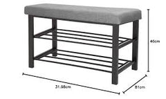 2- Tier Entry way Bench Ottoman (81cm, 32cm, 49cm)