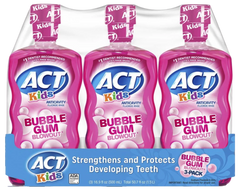 Anticavity Fluoride Rinse Bubble Gum Blow Out 3 Pack 500ml