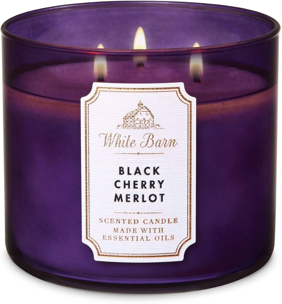 Black Cherry Merlot Scented Candle 411g