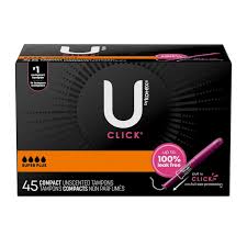 Compact Tampons, Super Plus, Unscented, 45 Count