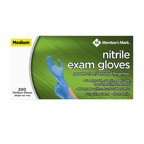 Nitrile Exam Gloves 200 Count M