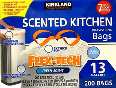 Kitchen  Fresh Scented Drawstring Bags 200 Bags
