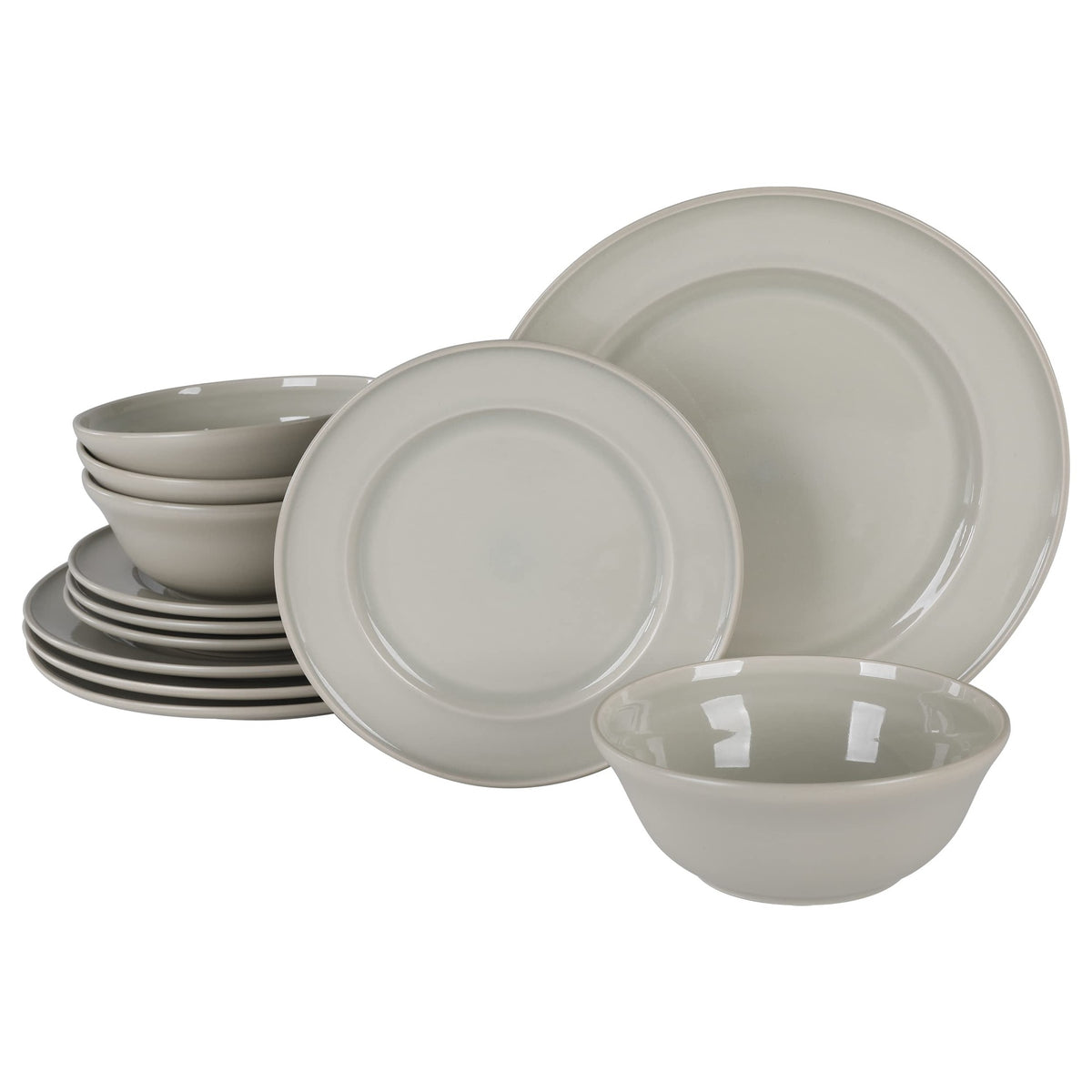 12 Piece Stoneware Dinnerware Set