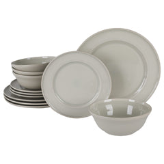 12 Piece Stoneware Dinnerware Set