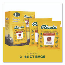 2 65 CT. Bags Original Herb with swiss alpine herbs Cough Drops